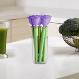 Maxbell 5Pcs Bag Clips for Bread Bags, Snack Bags and Food Bags Food Storage Package Purple Rose