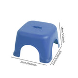 Maxbell Footstool Step Stool Decorative Foot Rest Stool for Doorway Bedside Entryway Blue 22cmx22cmx14cm