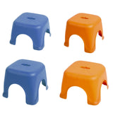 Maxbell Footstool Step Stool Decorative Foot Rest Stool for Doorway Bedside Entryway Blue 22cmx22cmx14cm
