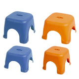Maxbell Footstool Step Stool Decorative Foot Rest Stool for Doorway Bedside Entryway Blue 22cmx22cmx14cm