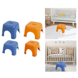 Maxbell Footstool Step Stool Decorative Foot Rest Stool for Doorway Bedside Entryway Blue 22cmx22cmx14cm