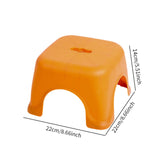 Maxbell Footstool Step Stool Decorative Foot Rest Stool for Doorway Bedside Entryway Yellow22cmx22cmx14cm