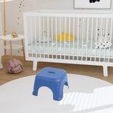 Maxbell Footstool Step Stool Decorative Foot Rest Stool for Doorway Bedside Entryway Blue 27cmx27cmx21cm