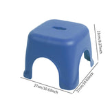 Maxbell Footstool Step Stool Decorative Foot Rest Stool for Doorway Bedside Entryway Blue 27cmx27cmx21cm