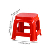 Maxbell Foot Stool Portable Simple Bath Stool Step Stool for Laundry Bedside Fishing Red