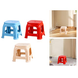 Maxbell Foot Stool Portable Simple Bath Stool Step Stool for Laundry Bedside Fishing Red