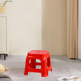 Maxbell Foot Stool Portable Simple Bath Stool Step Stool for Laundry Bedside Fishing Red