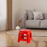 Maxbell Foot Stool Portable Simple Bath Stool Step Stool for Laundry Bedside Fishing Red