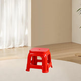 Maxbell Foot Stool Portable Simple Bath Stool Step Stool for Laundry Bedside Fishing Red