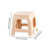 Maxbell Foot Stool Portable Simple Bath Stool Step Stool for Laundry Bedside Fishing Khaki