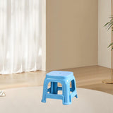 Maxbell Foot Stool Portable Simple Bath Stool Step Stool for Laundry Bedside Fishing Blue