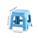 Maxbell Foot Stool Portable Simple Bath Stool Step Stool for Laundry Bedside Fishing Blue