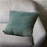 Maxbell Corduroy Pillow Cover Zipper Square Cushion Cover for Living Room Hotel Sofa Dark Green