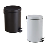 Maxbell Trash Can with Lid Dustbin Step on Trash Can for Kitchen Narrow Space Office Black