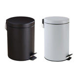 Maxbell Trash Can with Lid Dustbin Step on Trash Can for Kitchen Narrow Space Office Black