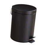 Maxbell Trash Can with Lid Dustbin Step on Trash Can for Kitchen Narrow Space Office Black