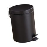 Maxbell Trash Can with Lid Dustbin Step on Trash Can for Kitchen Narrow Space Office Black