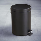 Maxbell Trash Can with Lid Dustbin Step on Trash Can for Kitchen Narrow Space Office Black