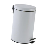 Maxbell Trash Can with Lid Dustbin Step on Trash Can for Kitchen Narrow Space Office Grey