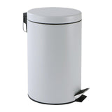 Maxbell Trash Can with Lid Dustbin Step on Trash Can for Kitchen Narrow Space Office Grey