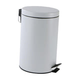 Maxbell Trash Can with Lid Dustbin Step on Trash Can for Kitchen Narrow Space Office Grey