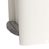 Maxbell Slim Trash Can Rectangular Rubbish Container for Bedroom Kitchen Home Office White