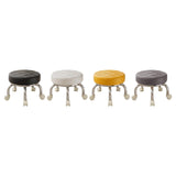 Maxbell 360° Rotating Roller Stool Lazy Housework Stool for Living Room Home Offic Black