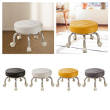 Maxbell 360° Rotating Roller Stool Lazy Housework Stool for Living Room Home Offic Black
