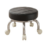 Maxbell 360° Rotating Roller Stool Lazy Housework Stool for Living Room Home Offic Black