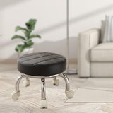 Maxbell 360° Rotating Roller Stool Lazy Housework Stool for Living Room Home Offic Black