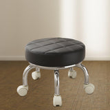 Maxbell 360° Rotating Roller Stool Lazy Housework Stool for Living Room Home Offic Black
