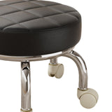Maxbell 360° Rotating Roller Stool Lazy Housework Stool for Living Room Home Offic Black