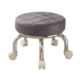 Maxbell 360° Rotating Roller Stool Lazy Housework Stool for Living Room Home Offic Gray