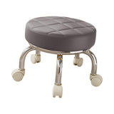 Maxbell 360° Rotating Roller Stool Lazy Housework Stool for Living Room Home Offic Gray