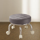 Maxbell 360° Rotating Roller Stool Lazy Housework Stool for Living Room Home Offic Gray