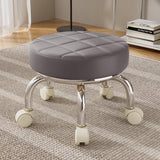 Maxbell 360° Rotating Roller Stool Lazy Housework Stool for Living Room Home Offic Gray