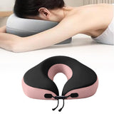 Maxbell Face Down Pillow Comfort Massage Pillow for Home SPA Flights Pink