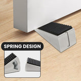 Maxbell Door Stopper for Bottom of Door Door Holder for Home Warehouse Carpet Argent