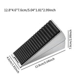 Maxbell Door Stopper for Bottom of Door Door Holder for Home Warehouse Carpet Argent