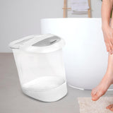 Maxbell Foot Soaking Bath Basin Massager Gift for Washing Soaking Feet Pedicure Home White with lid