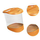 Maxbell Foot Soaking Bath Basin Massager Gift for Washing Soaking Feet Pedicure Home Orange with lid