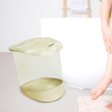 Maxbell Foot Soaking Bath Basin Massager Gift for Washing Soaking Feet Pedicure Home Yellow with lid