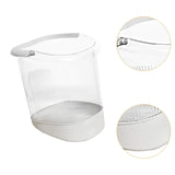 Maxbell Foot Soaking Bath Basin Massager Gift for Washing Soaking Feet Pedicure Home White no lid