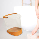 Maxbell Foot Soaking Bath Basin Massager Gift for Washing Soaking Feet Pedicure Home Orange no lid