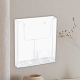 Maxbell Brochure Holder Wall Mounted Flyer Holder Holder for Booklets Magazines Paper 22.5cmx4.2cmx25.1cm