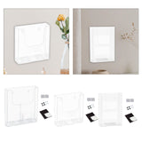 Maxbell Brochure Holder Wall Mounted Flyer Holder Holder for Booklets Magazines Paper 22.5cmx4.2cmx25.1cm