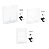 Maxbell Brochure Holder Wall Mounted Flyer Holder Holder for Booklets Magazines Paper 22.5cmx4.2cmx25.1cm