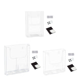 Maxbell Brochure Holder Wall Mounted Flyer Holder Holder for Booklets Magazines Paper 22.5cmx4.2cmx25.1cm