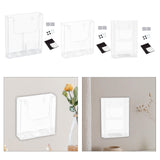 Maxbell Brochure Holder Wall Mounted Flyer Holder Holder for Booklets Magazines Paper 22.5cmx4.2cmx25.1cm