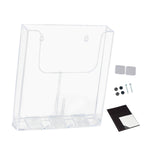 Maxbell Brochure Holder Wall Mounted Flyer Holder Holder for Booklets Magazines Paper 22.5cmx4.2cmx25.1cm